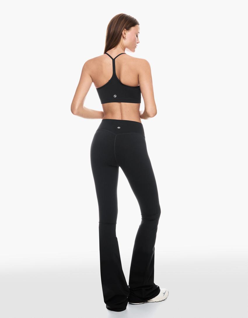 Pantalons flare tècnics-Negre-4