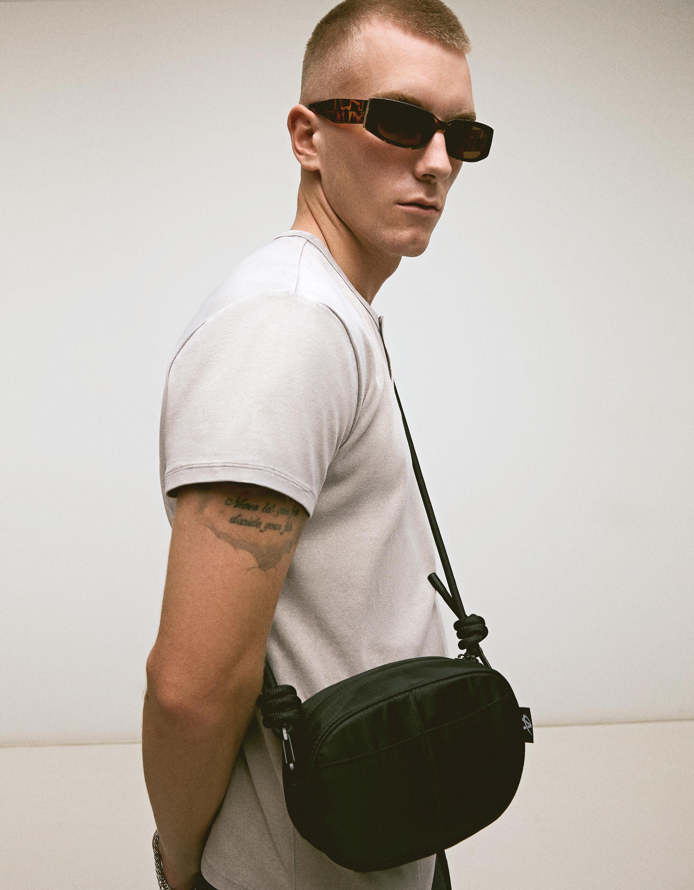 Bolso Bandolera Técnico Hombre M Negro