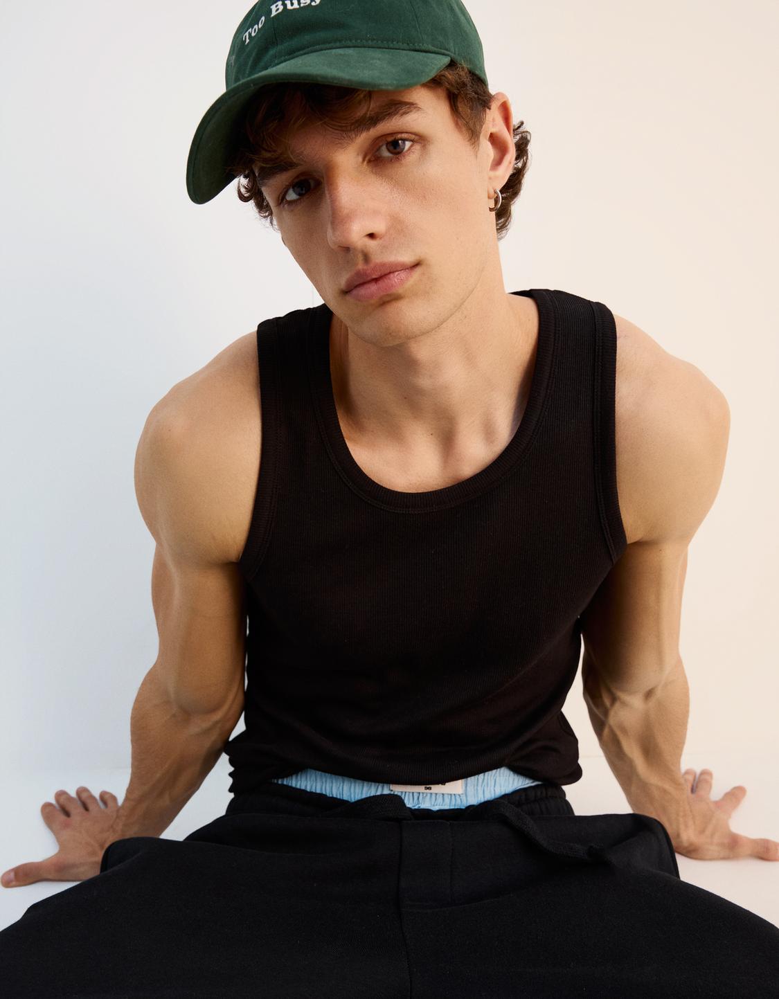 Ribbed vest top