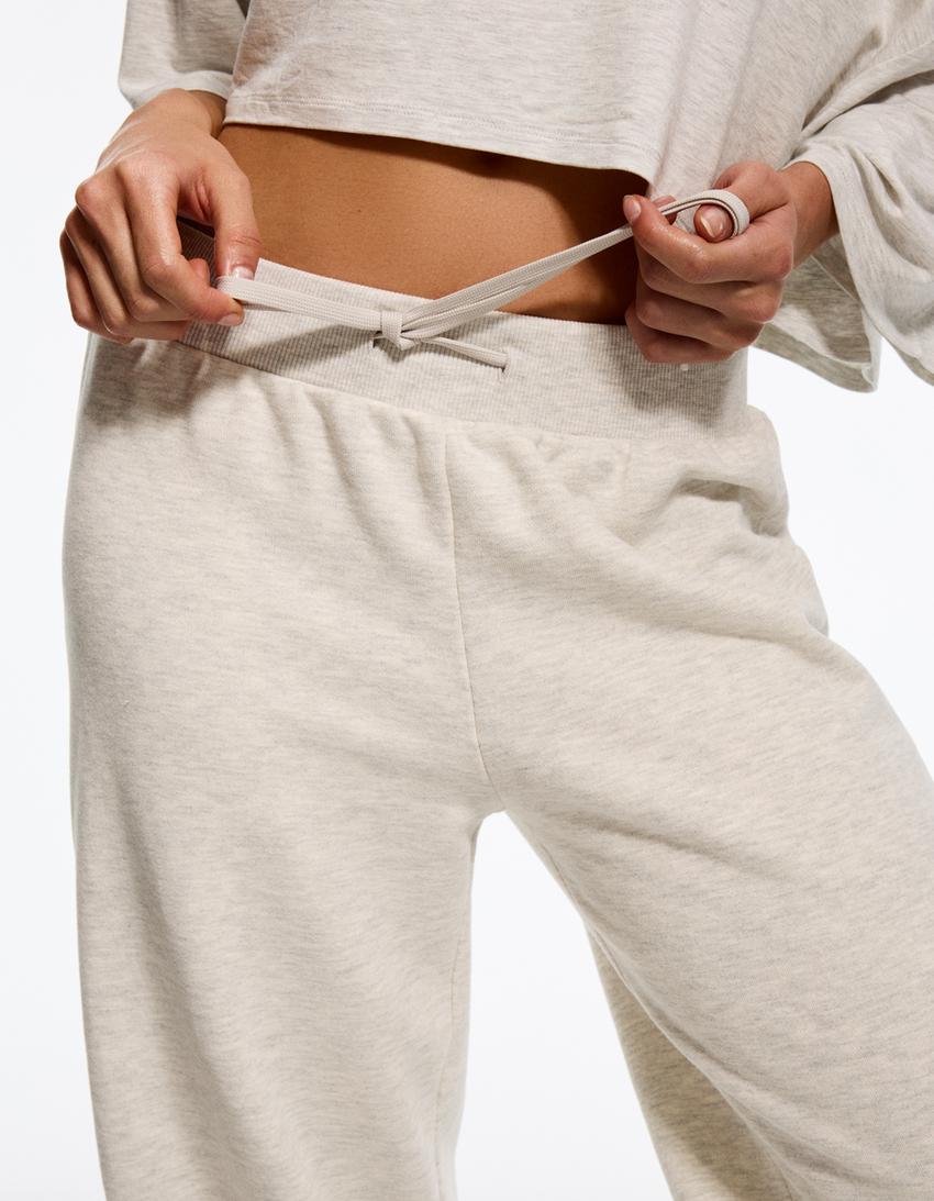 Plush capris-Grey