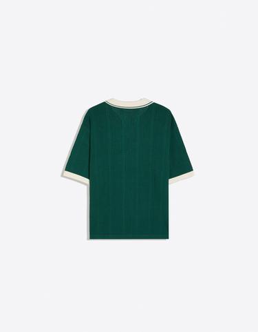 Short sleeve print polo shirt — Green 6