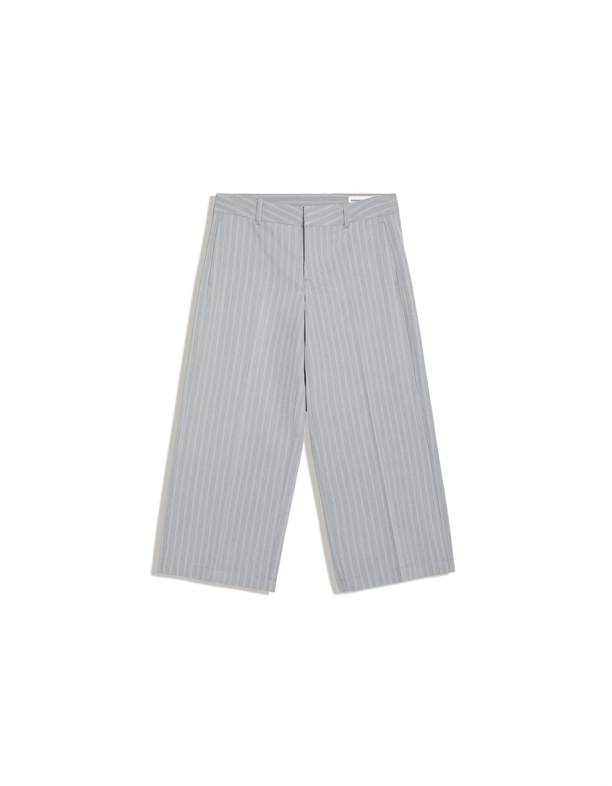 Straight-leg capris — Grey