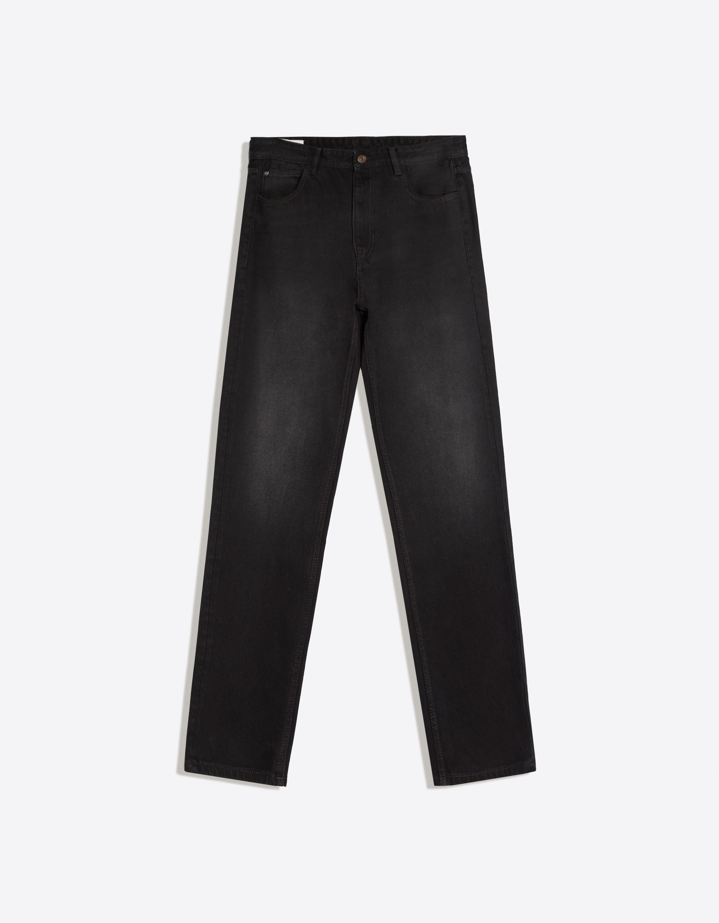 Straight-leg jeans — Black