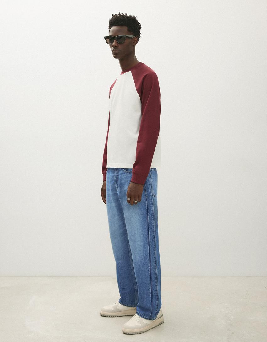 Jeans loose fit-Azzurro
