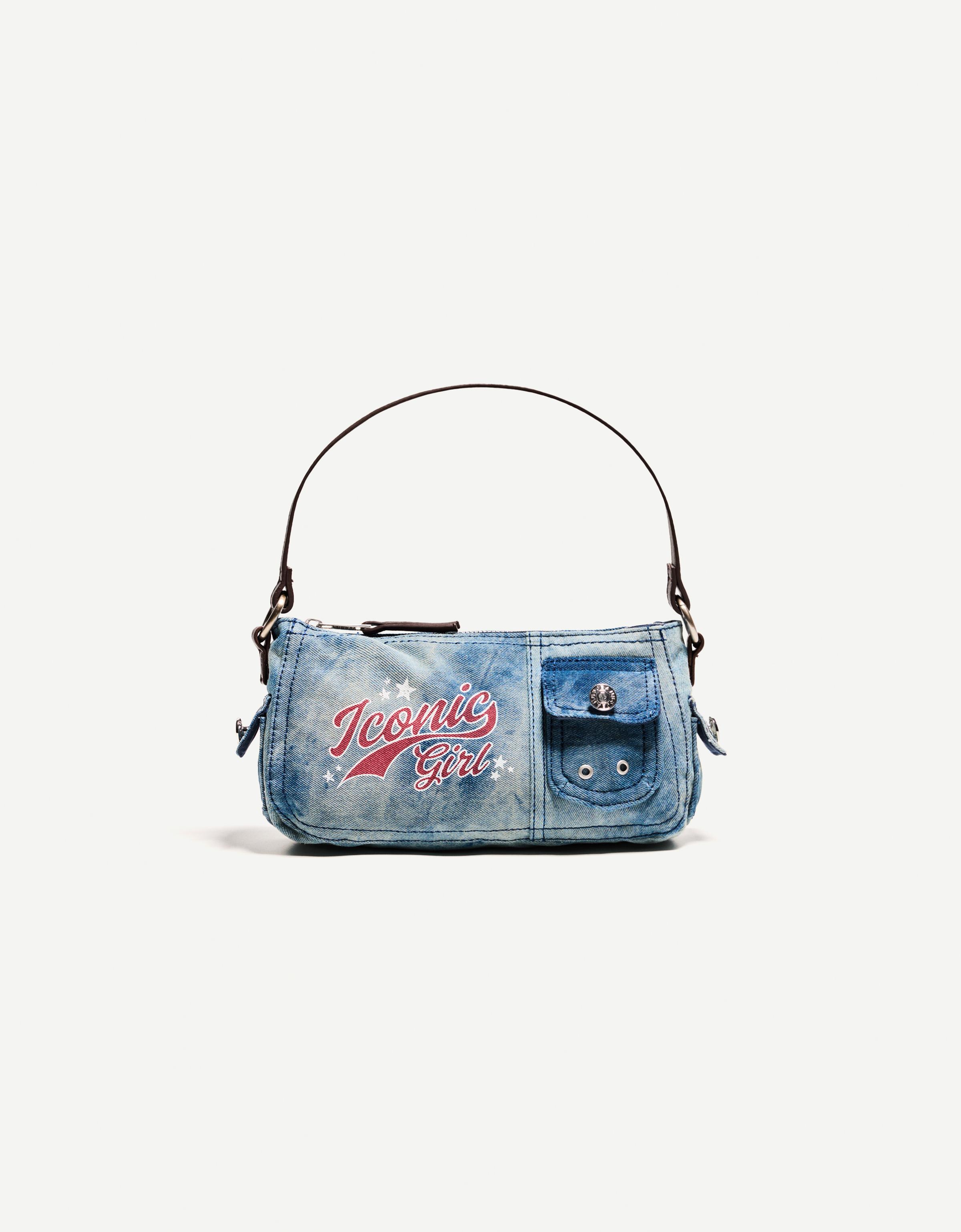 Printed denim shoulder bag - Accessories - BSK Teen | Bershka
