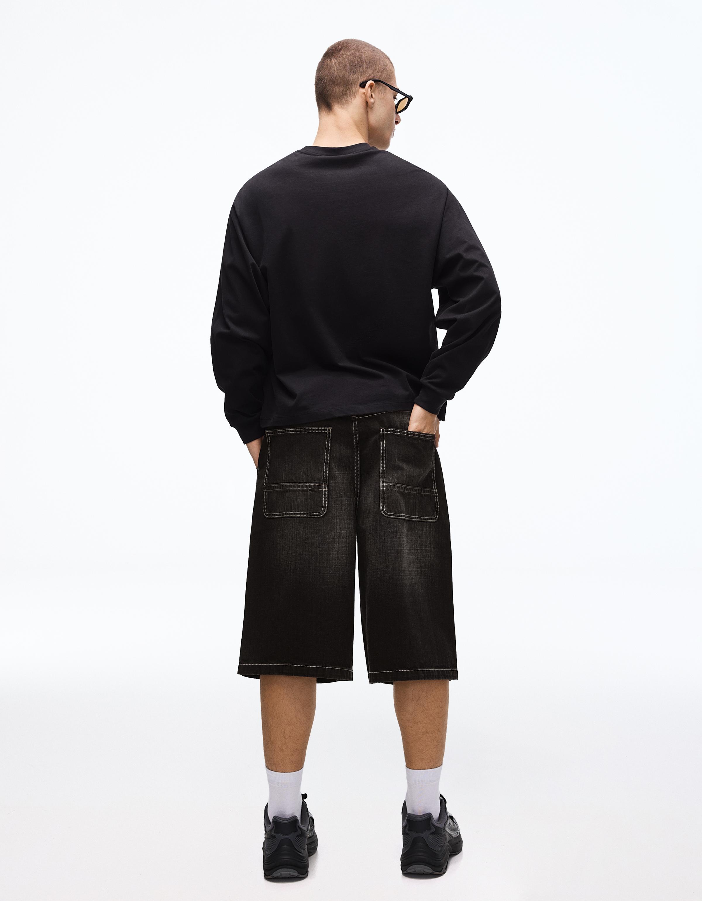 Skater denim bermuda - Görsel 135