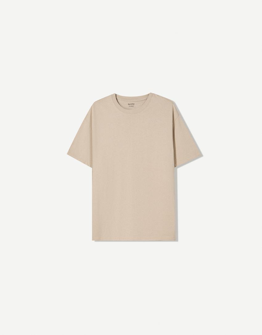 T-Shirt im Boxy Fit-Camel-4