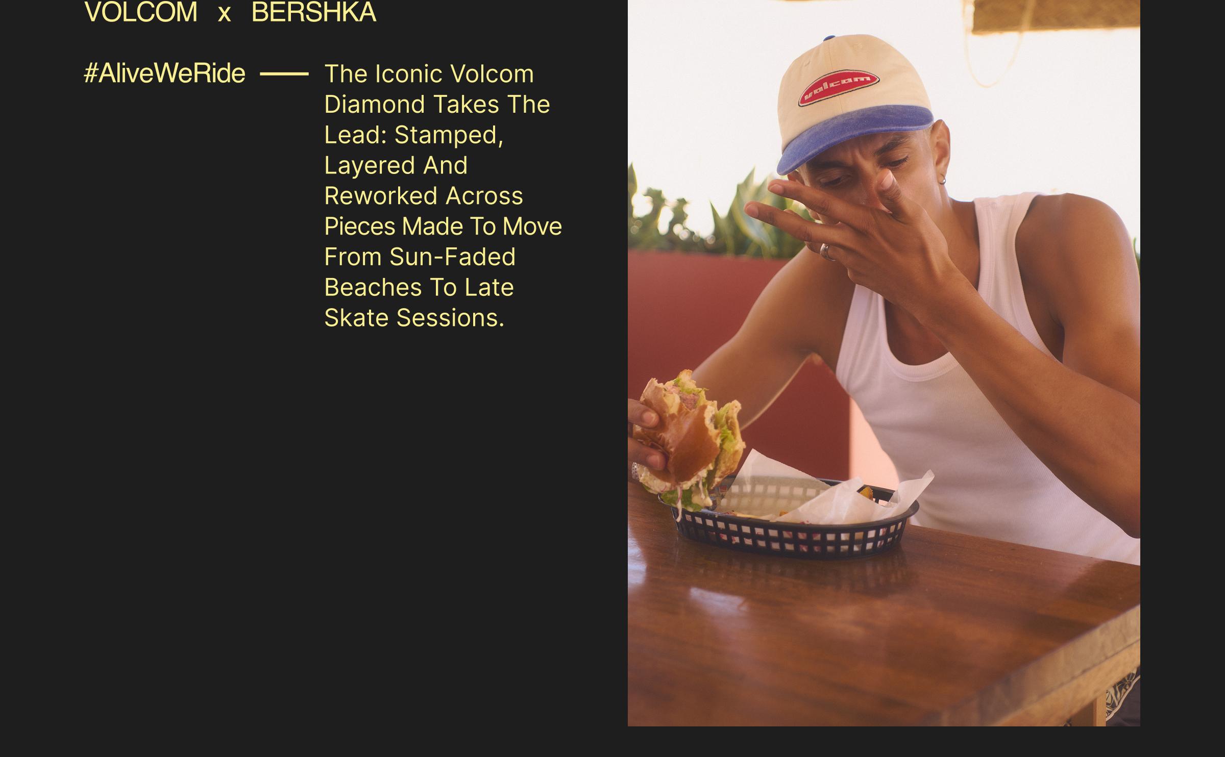 VOLCOM patch cap — White