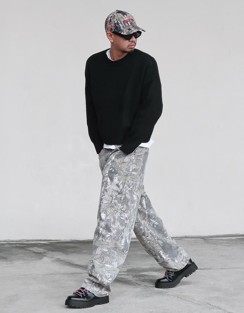 Pantalon superbaggy imprimé-Multicouleur
