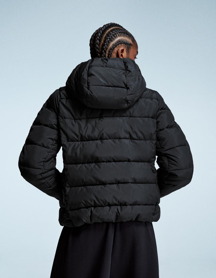 Blouson fin matelassé-Noir-2