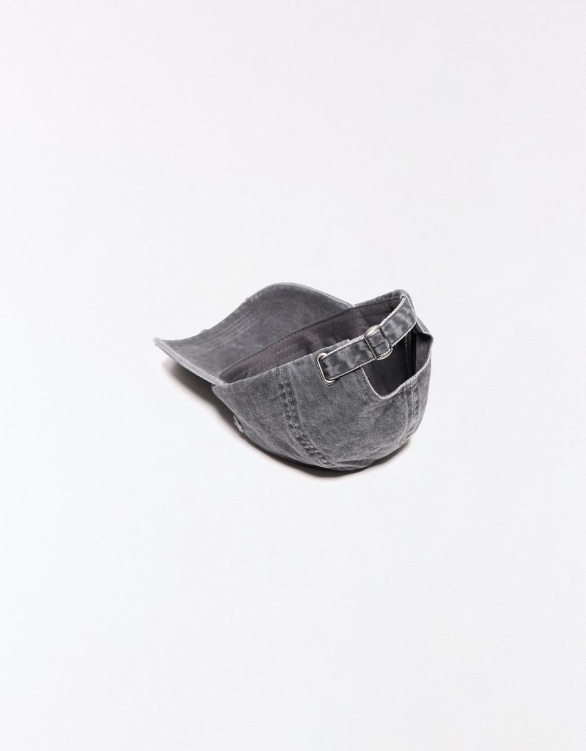 Gorra efecto lavado-Negro
