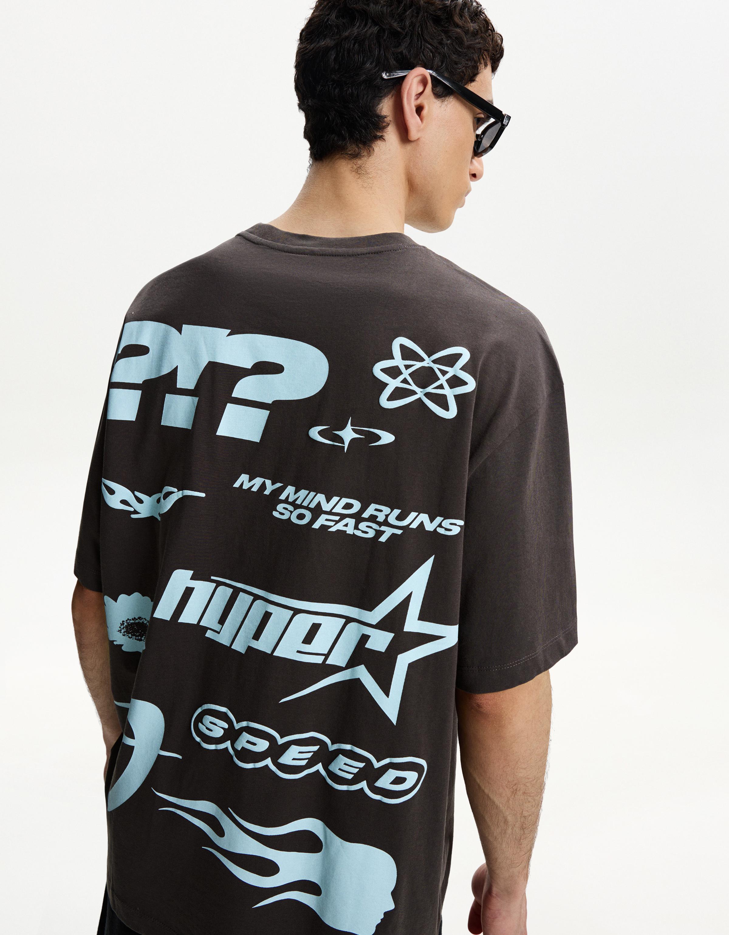 Short sleeve T-shirt with print - T-shirts - Men | Bershka