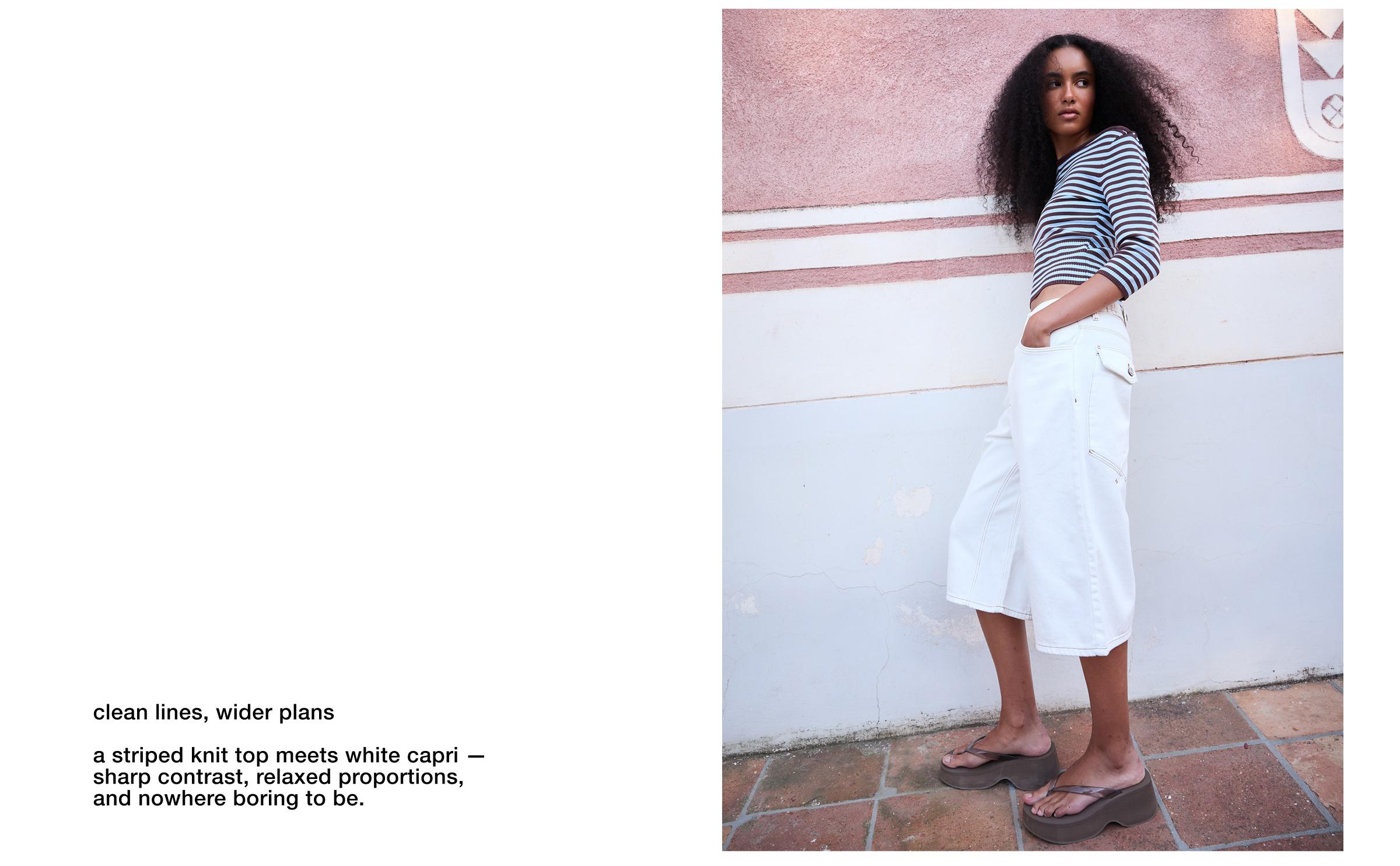 Boat neck jumper — Brown