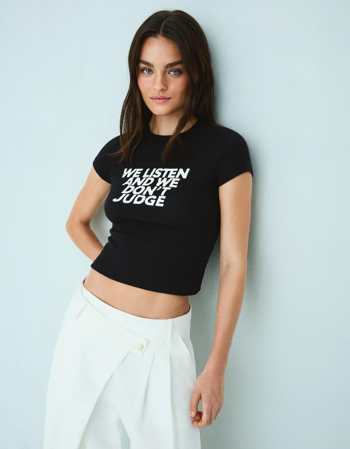 Short sleeve T-shirt with print