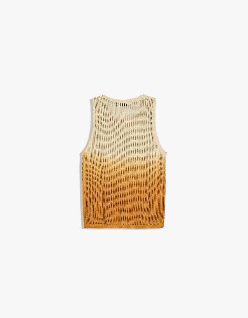 Strappy T-shirt-Beige-5