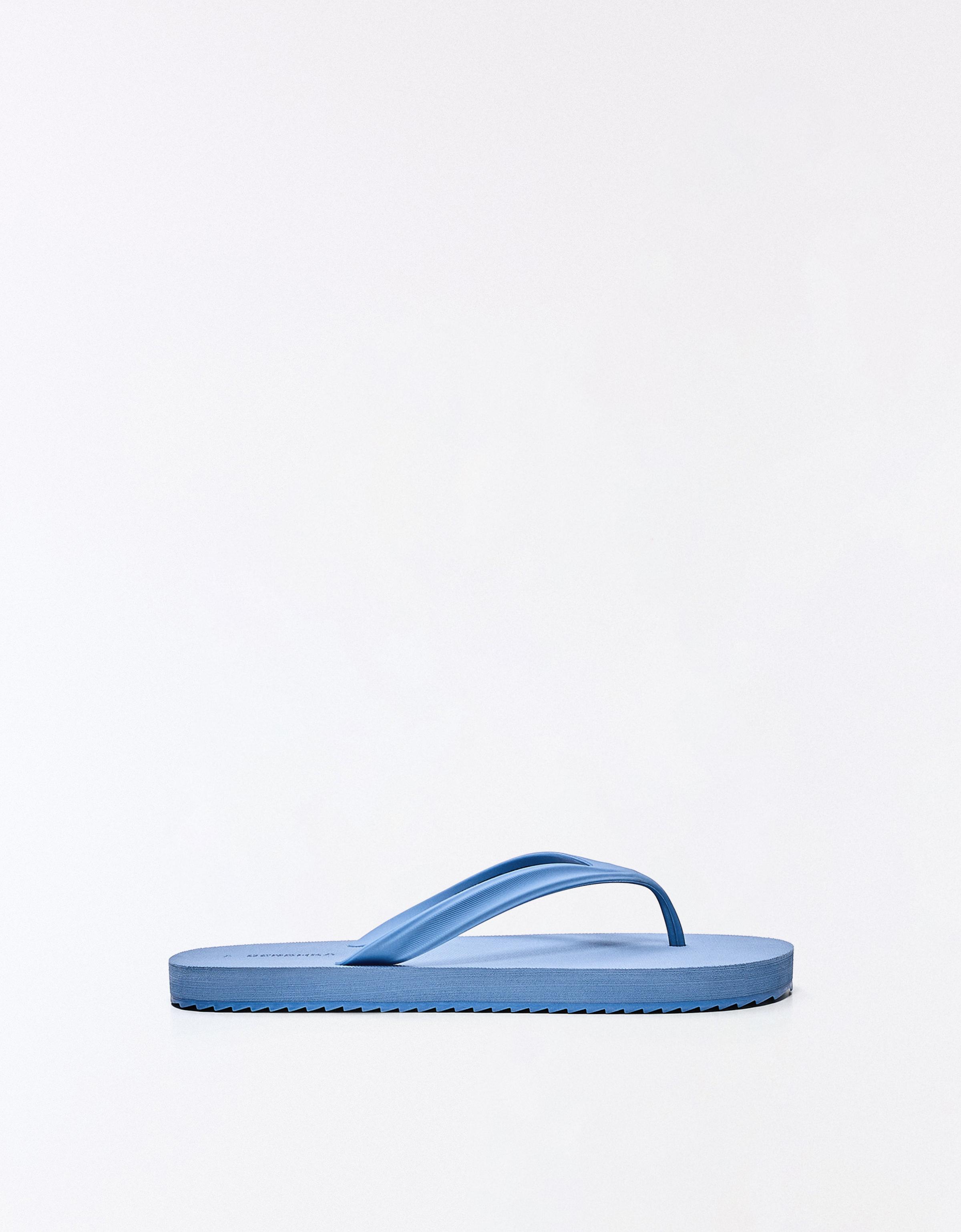 BASIC THONG SANDALS — BLUE