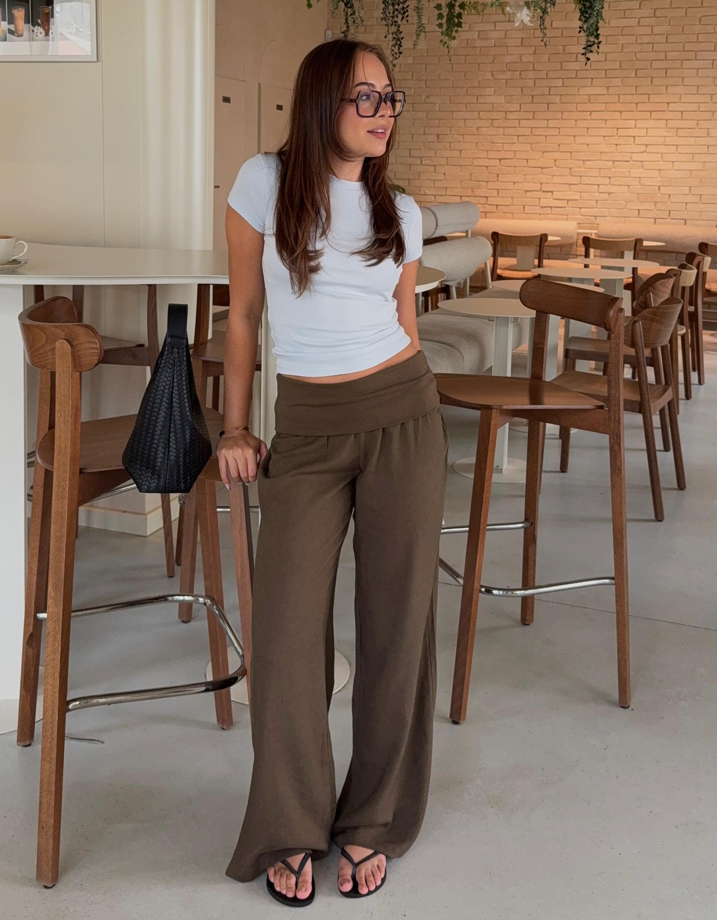 Bershka Kıvrık belli pantolon görsel 4