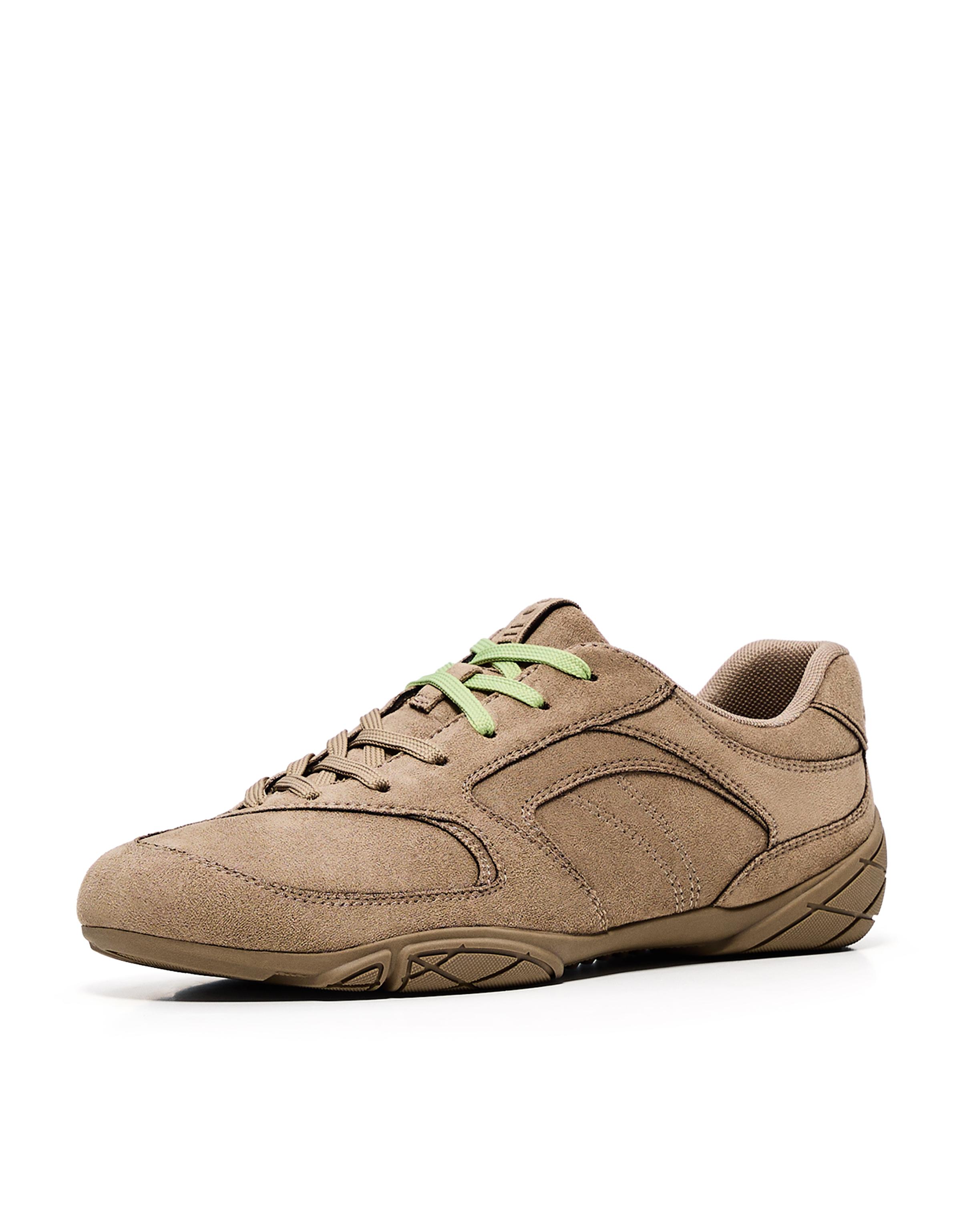 Flat sole trainers — TAUPE