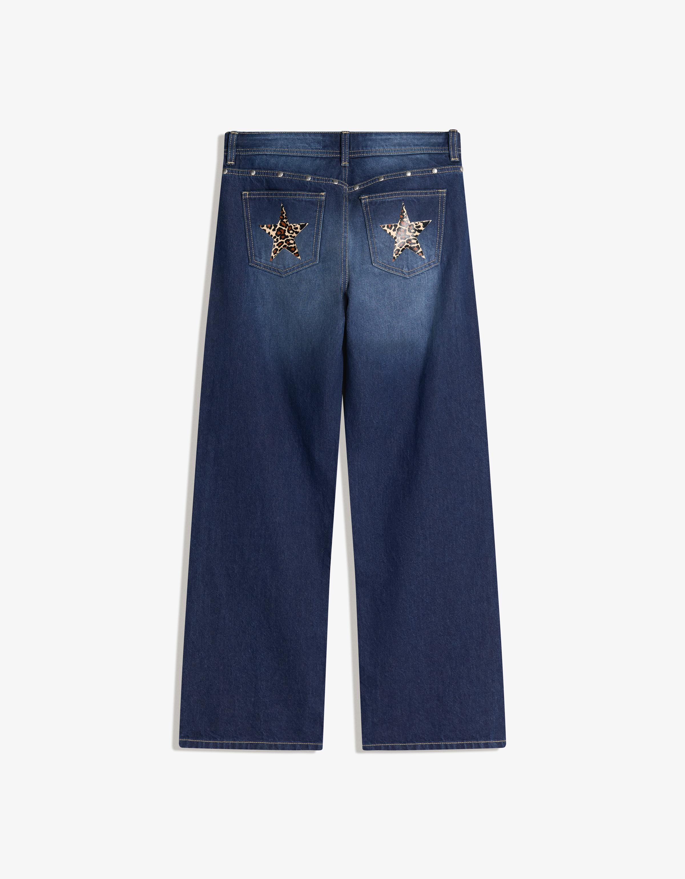 Yıldız zımba detaylı baggy fit jean - Görsel 67