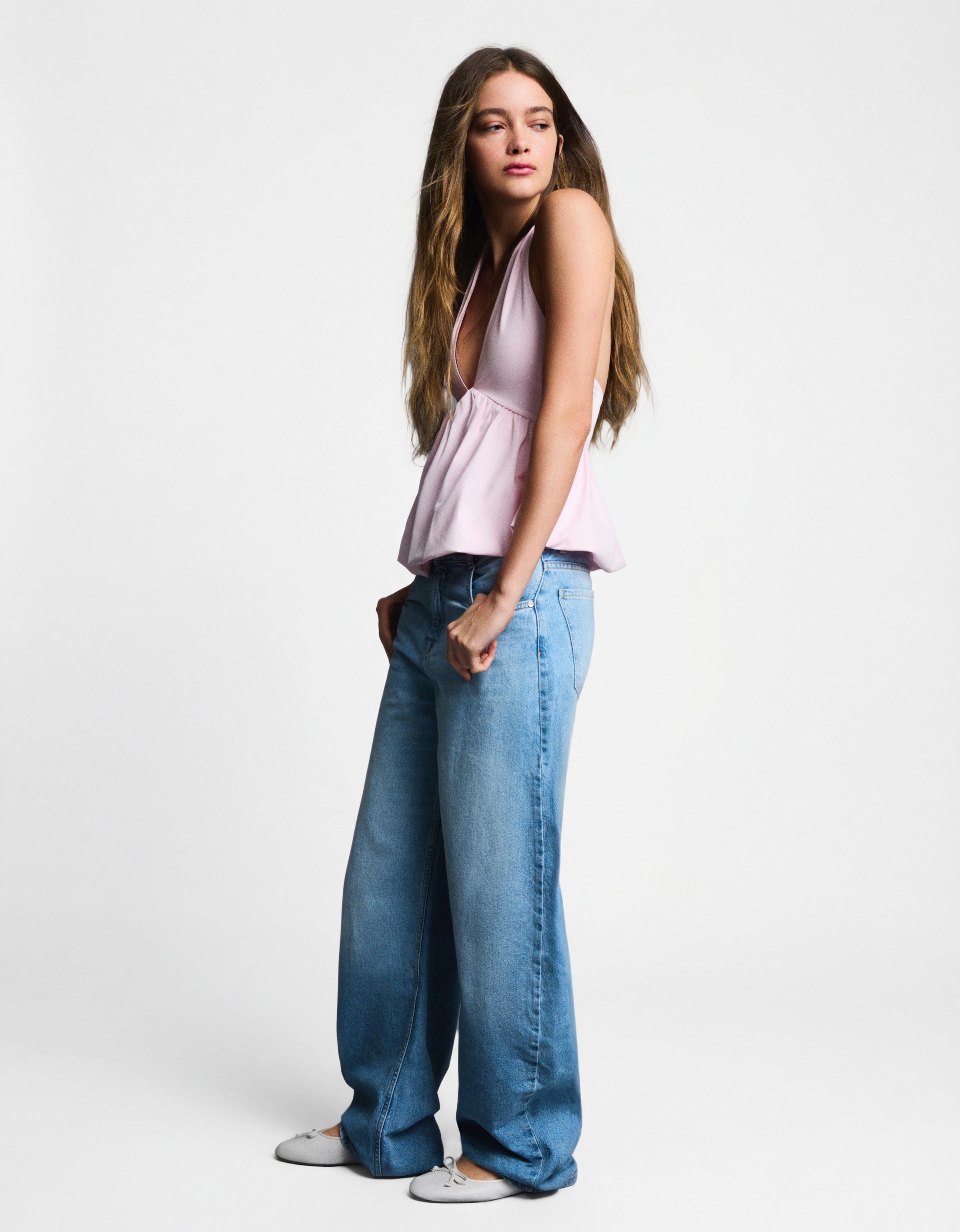 Balon efektli halter top - Görsel 19