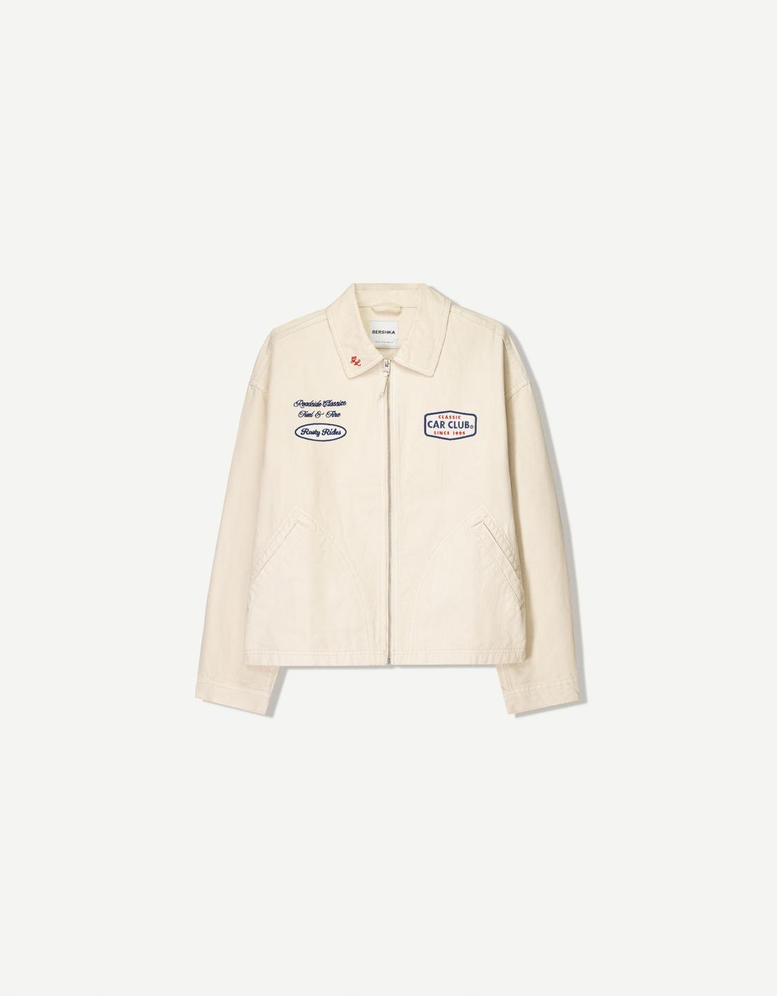 Jacket with patches