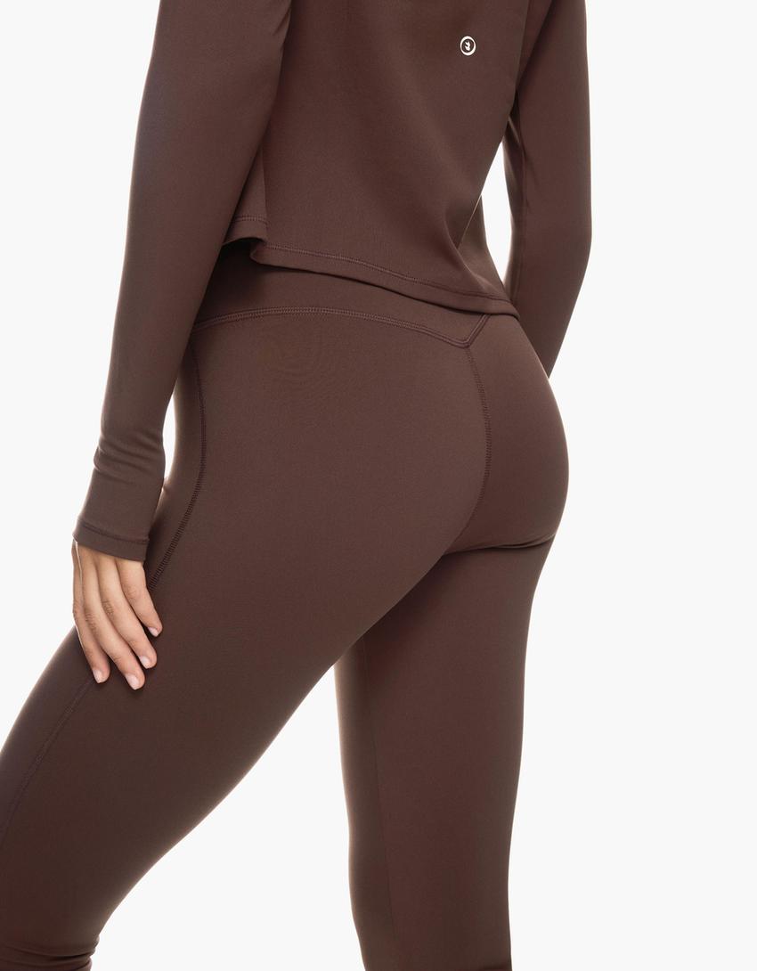 Pantalons flare tècnics-Marrón-2