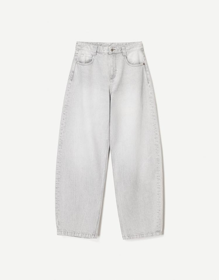Bol kesim barrel jean