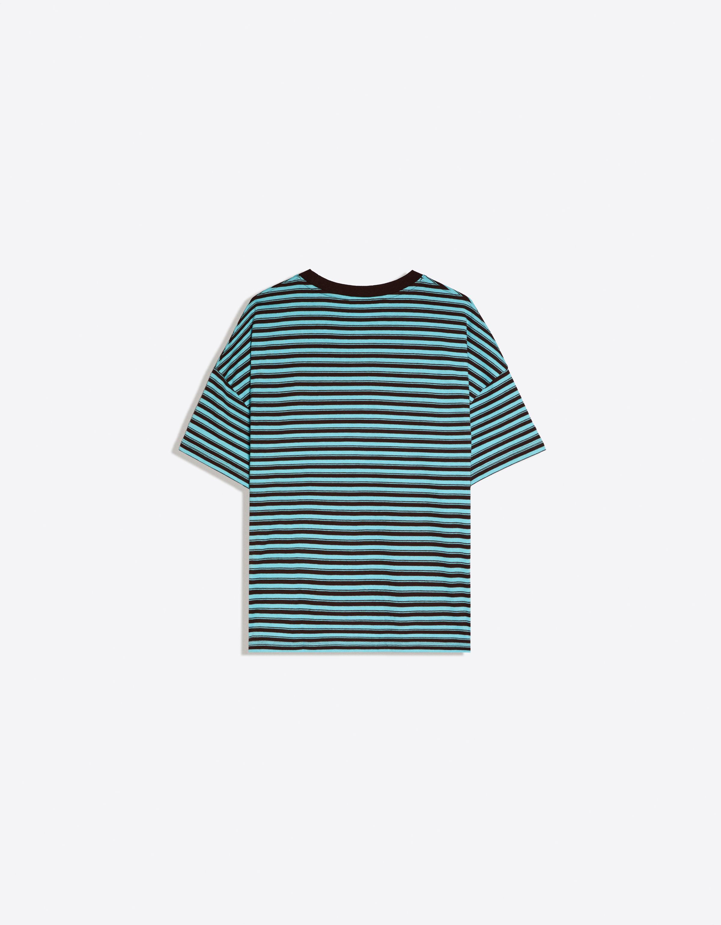 Boxy fit striped T-shirt — Blue