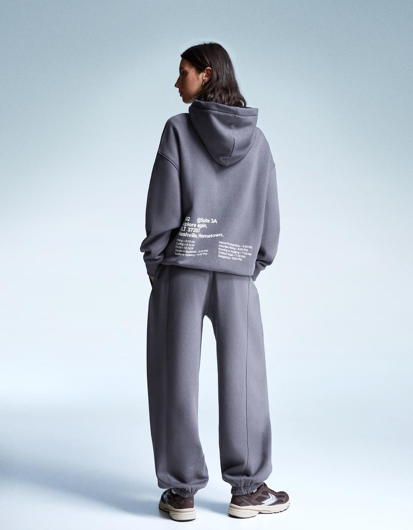 Conjunto de sweatshirt e calças jogger fit-Conjunto de sweatshirt e calças jogger fit-1
