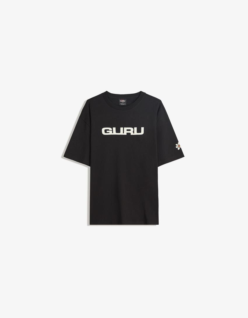 Camiseta Guru manga corta-Negro-2