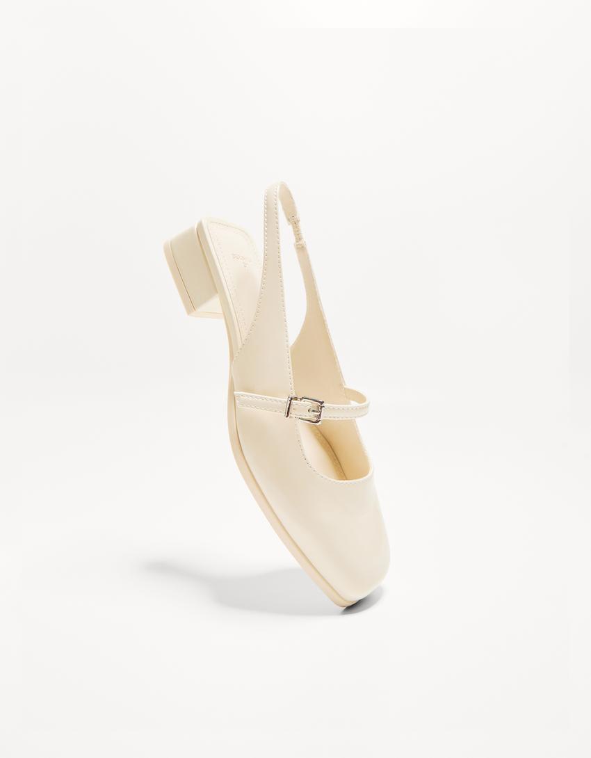 Slingback Mary Janes met blokhak - Dames | Bershka
