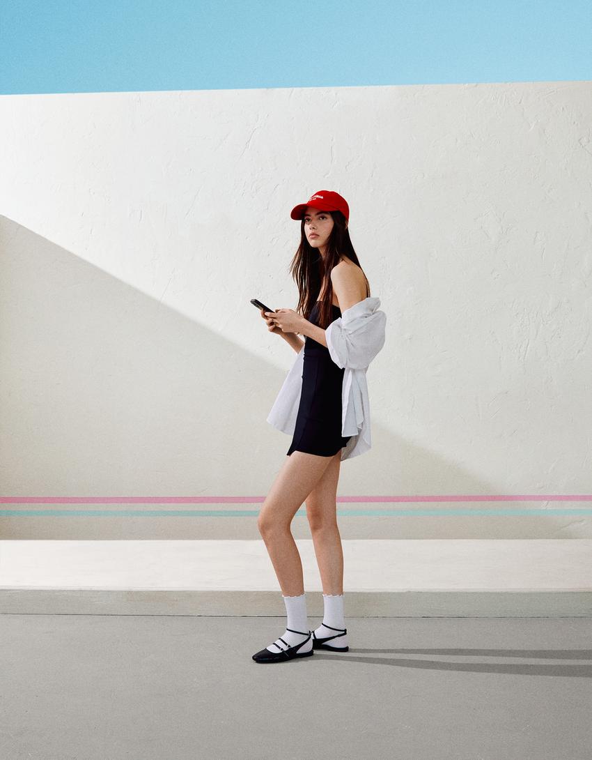 Tokalı Mary Jane babet-SİYAH-1