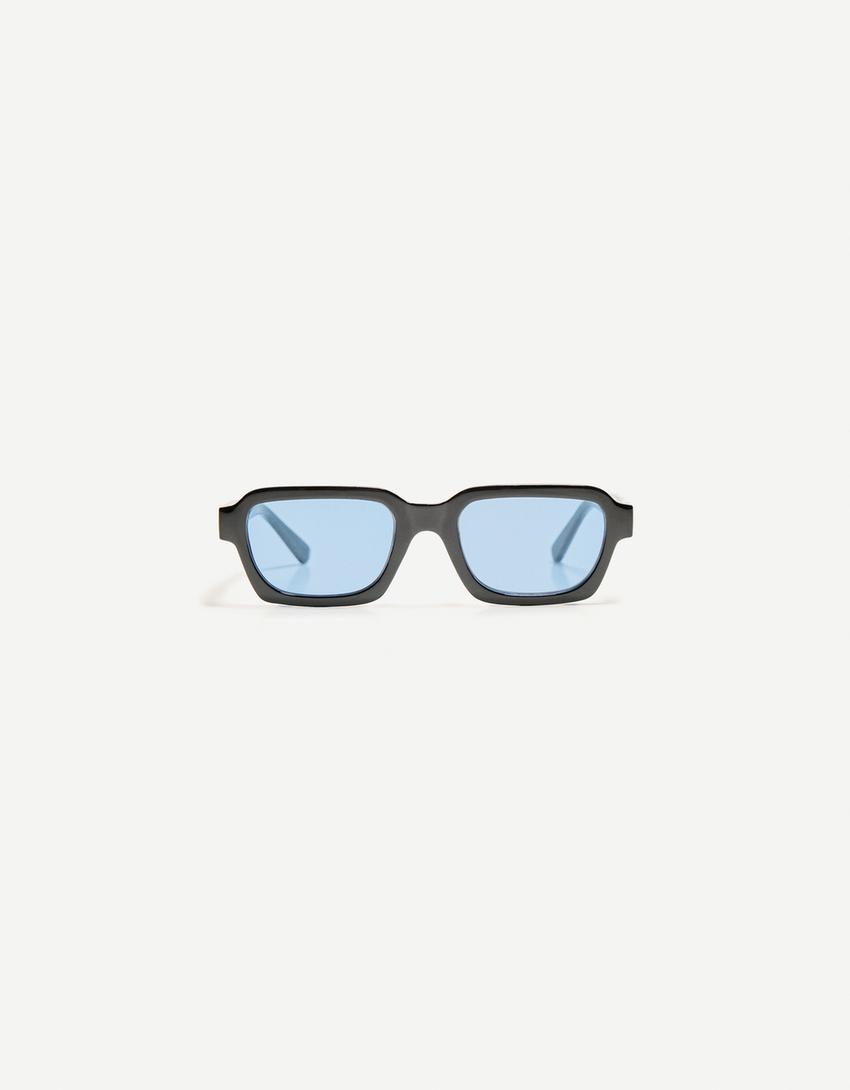 Resin sunglasses-Light blue