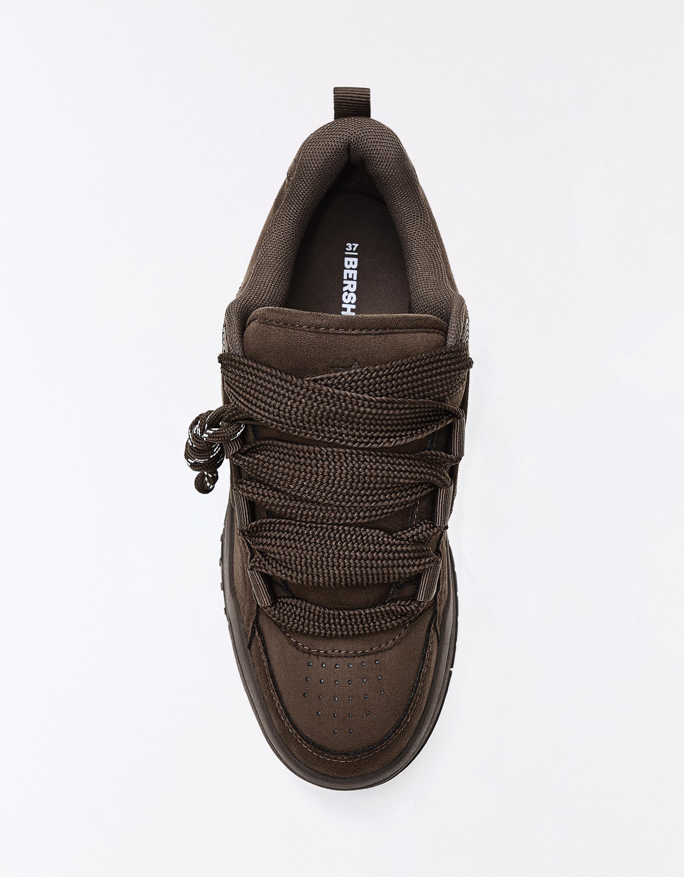 Chunky skate trainers — Brown
