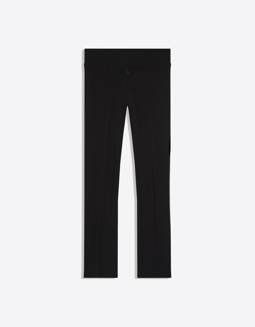 Ultra kompakt düşük bel pantolon-Siyah