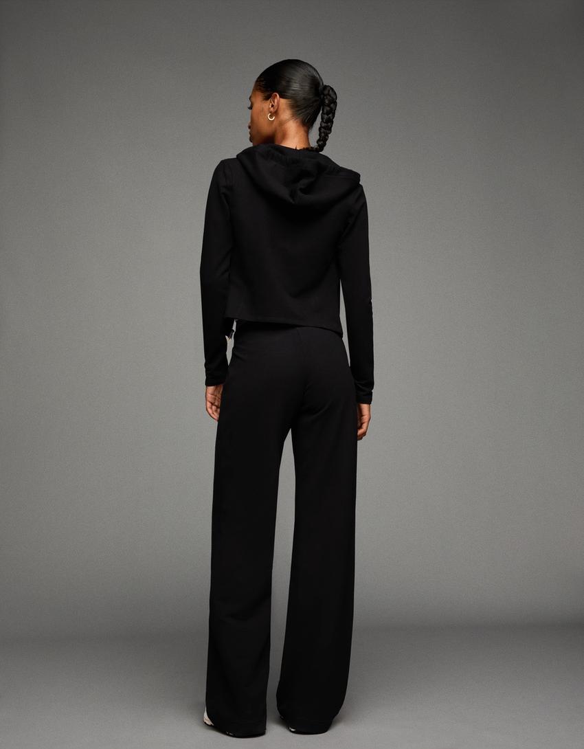 Plush pants-Black-2