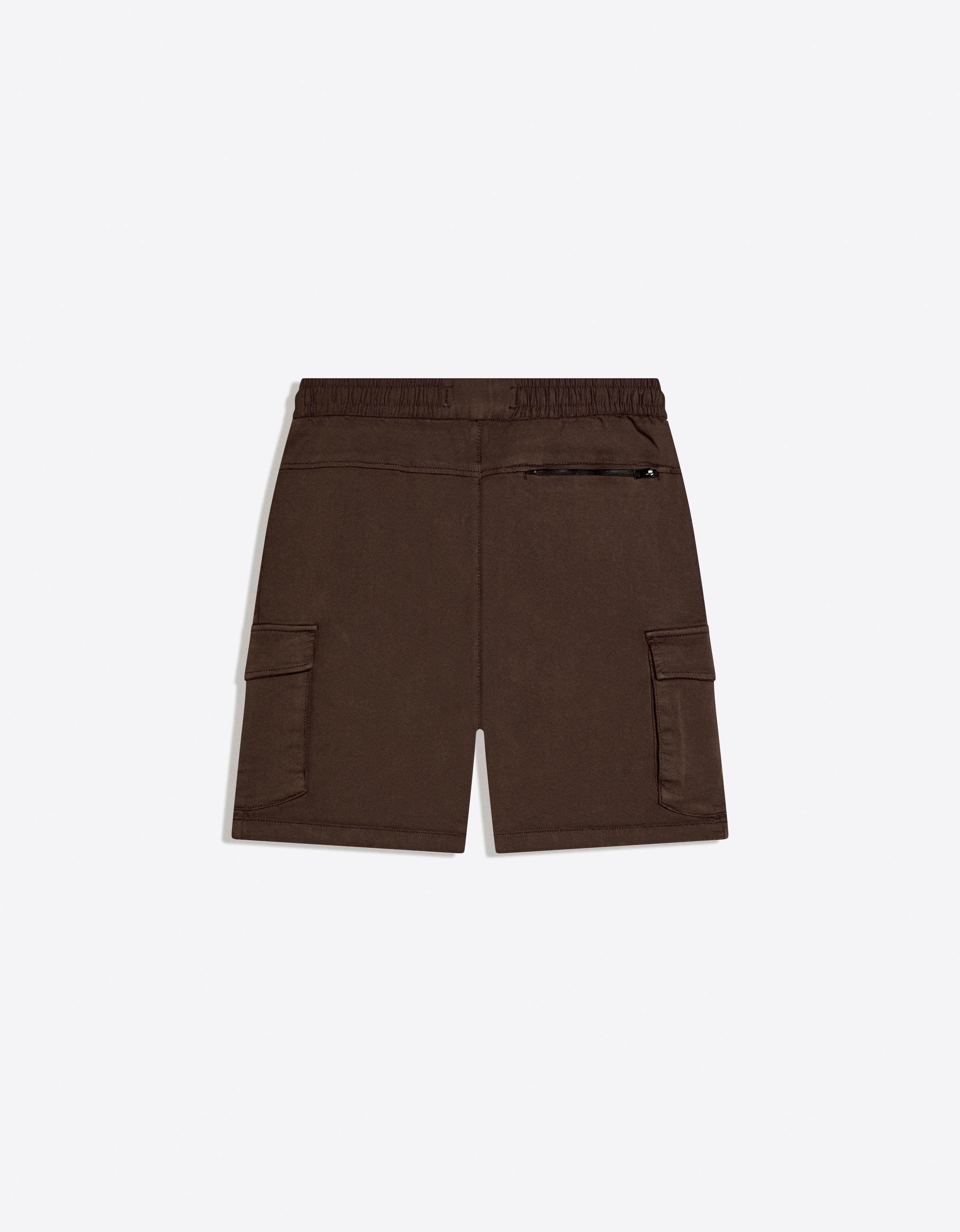 Regular fit cargo Bermuda shorts — Brown