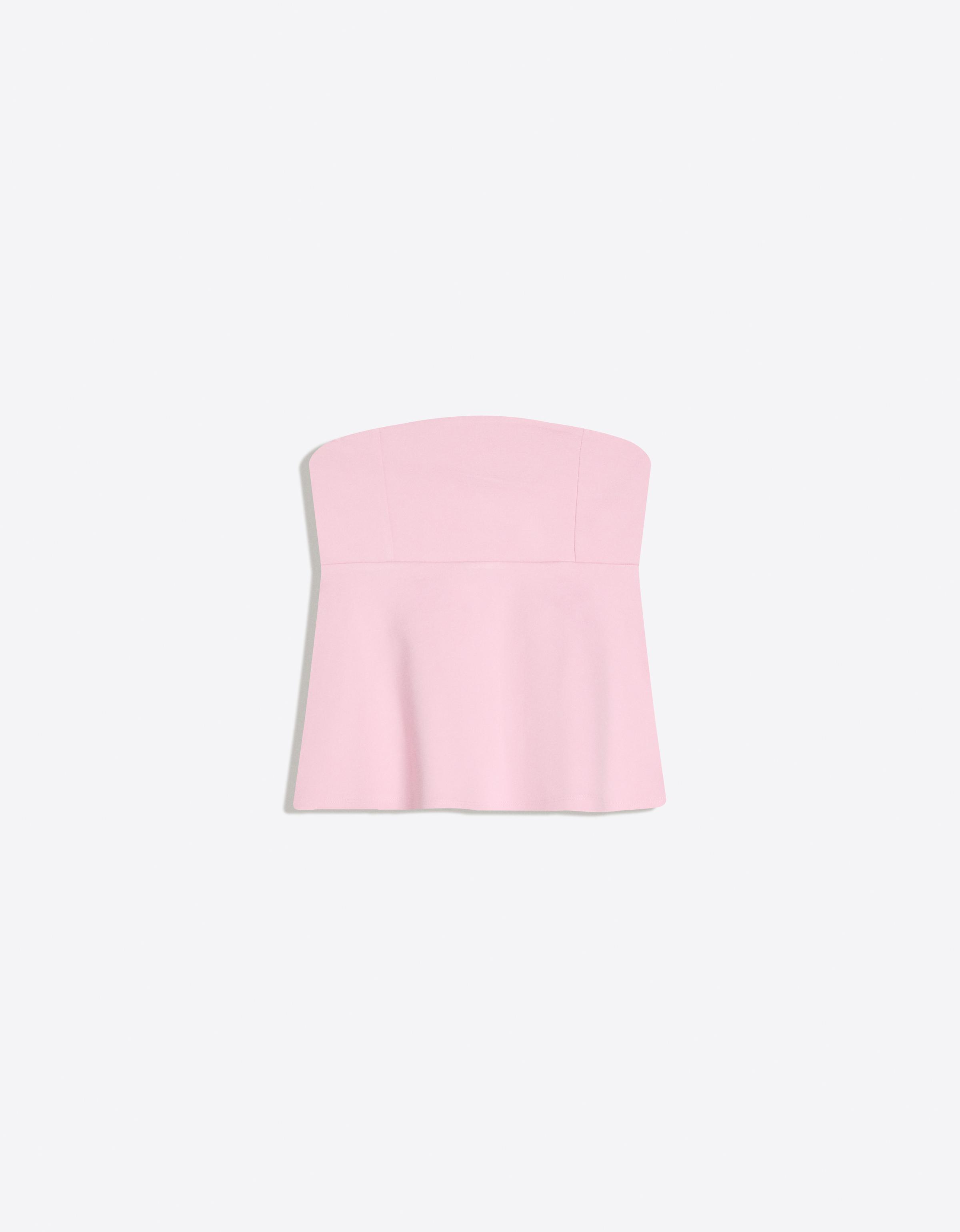 Peplum bandeau top — Pink