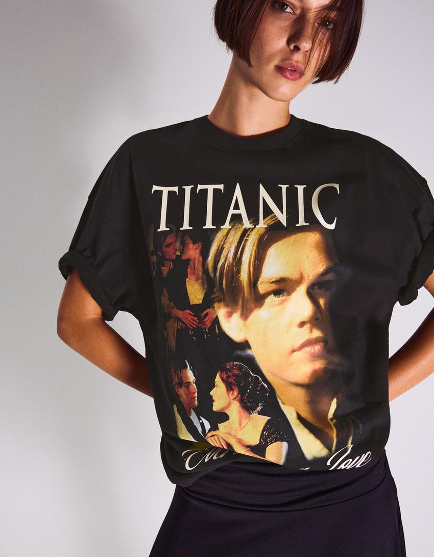 Short sleeve Titanic T-shirt-Black