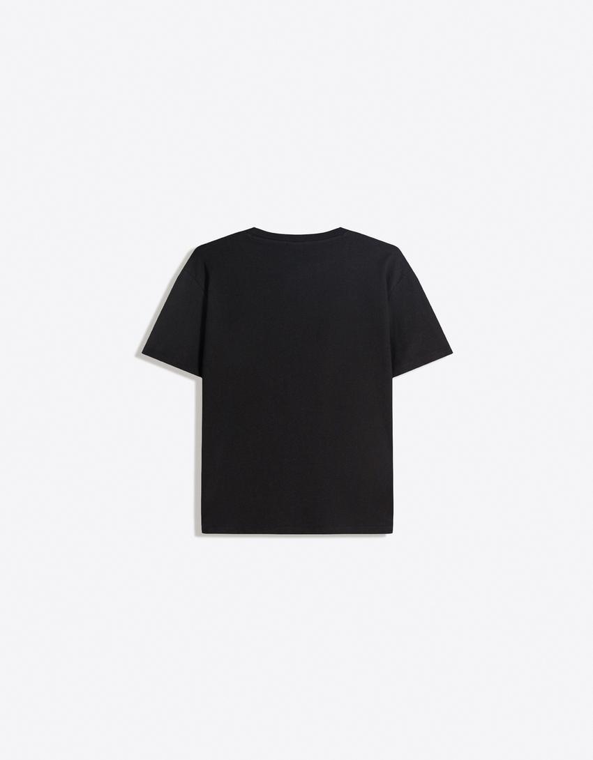 Regular fit T-shirt-Black
