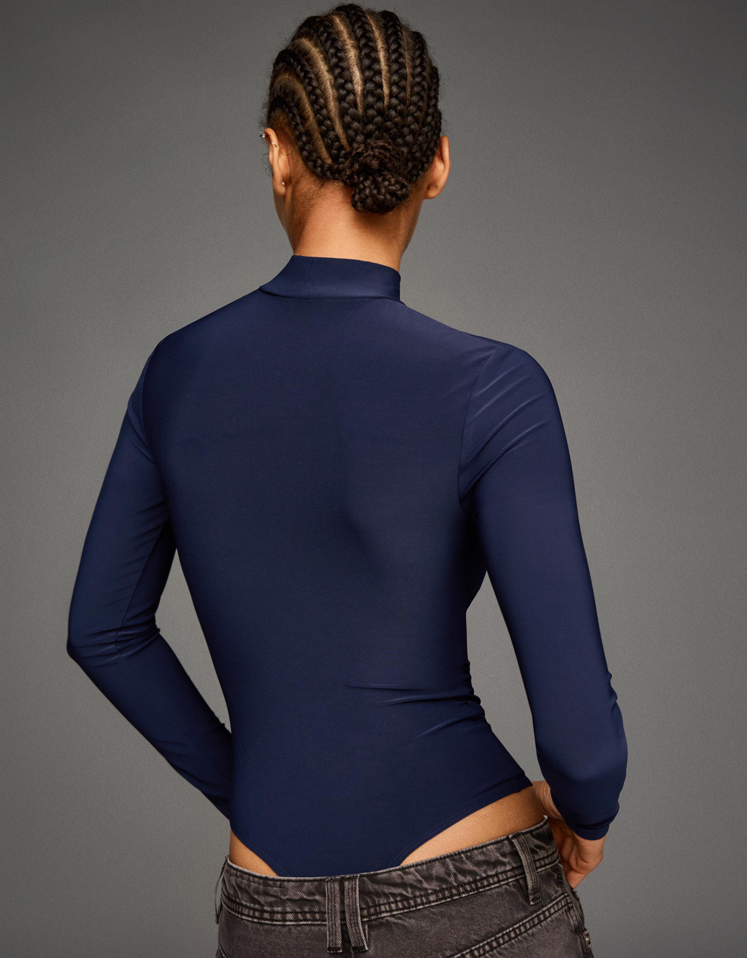 Long sleeve roll neck bodysuit