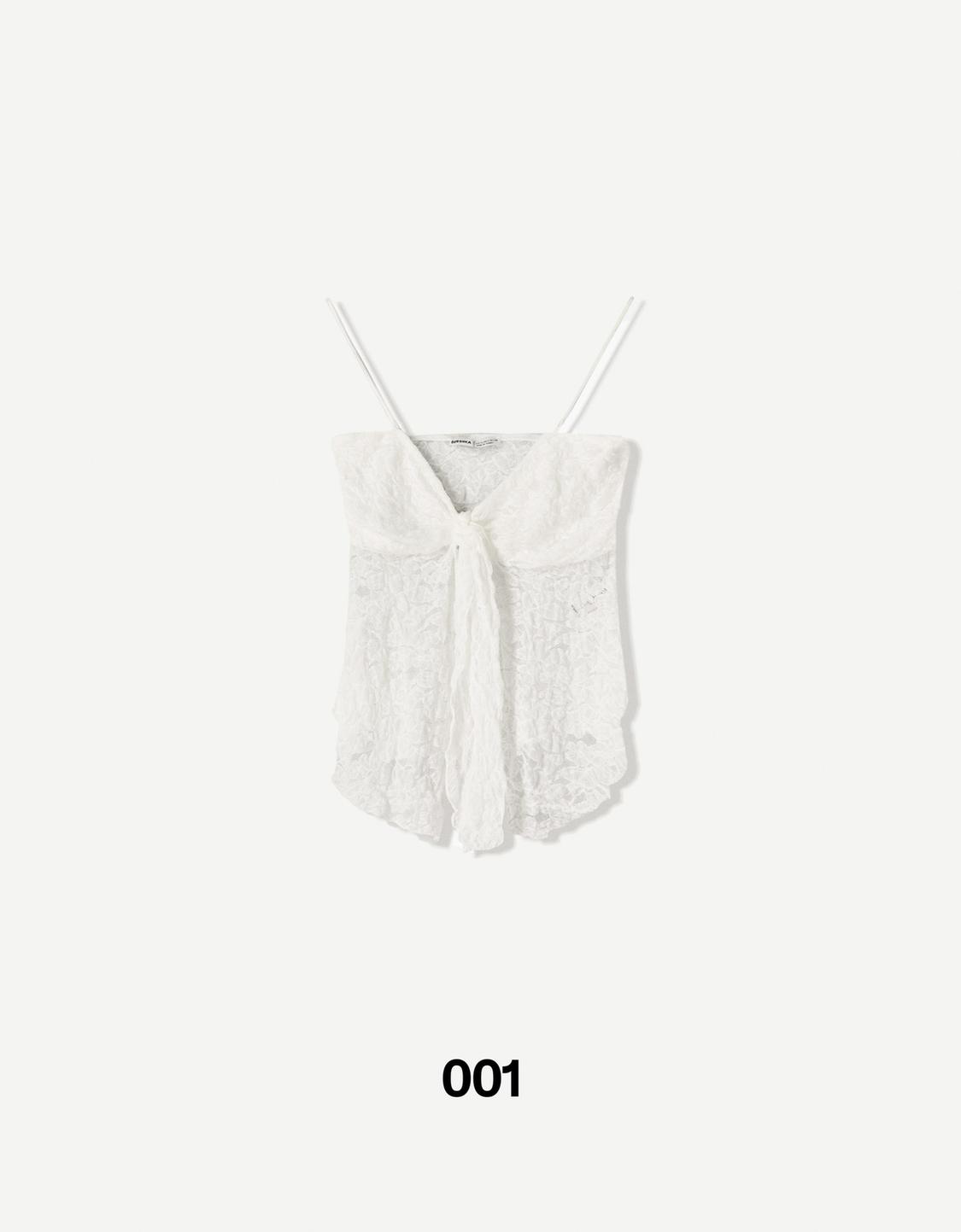 Strappy lace top
