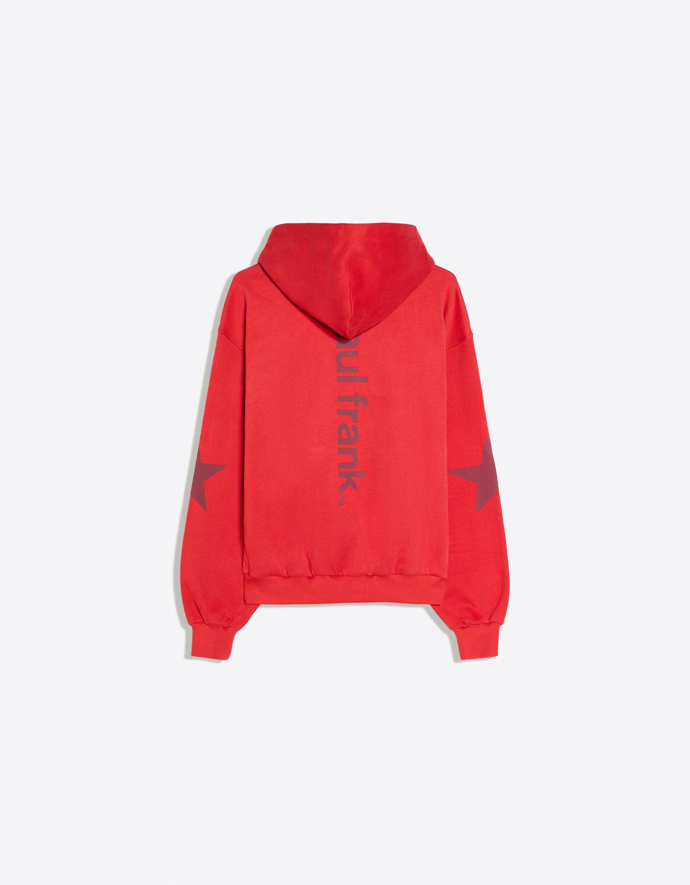 PAUL FRANK print hoodie — Red