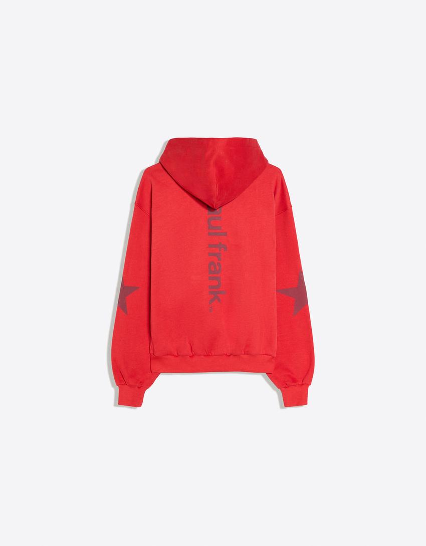 PAUL FRANK print hoodie-Red