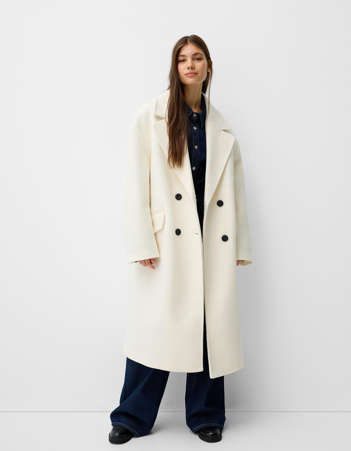 Generisch Peacoat trenchcoat voor dames, lange jas, elegante mantel, effen winterjas, modieuze jas, winterjas, lichte overgangsjas, reverskraag, vrijetijdsjas, beige, L Generisch Peacoat trenchcoat voor dames, lange jas, elegante mantel, effen winterjas, modieuze jas, winterjas, lichte overgangsjas, reverskraag, vrijetijdsjas, beige, L