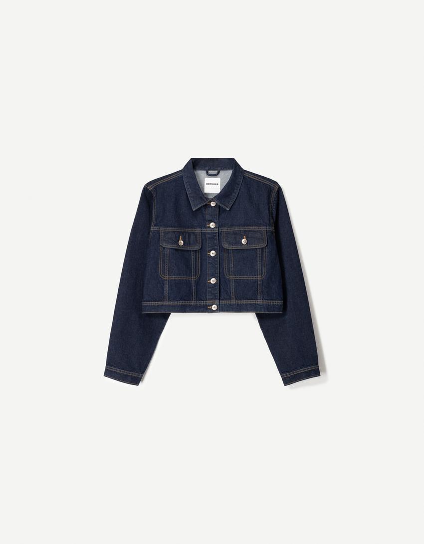 Cropped denim jacket - Main Image