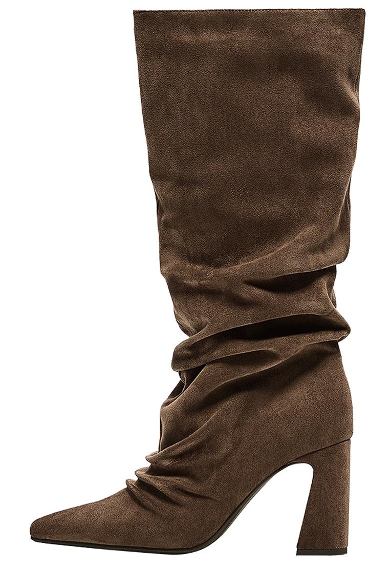 Slouchy heel boots — SAND