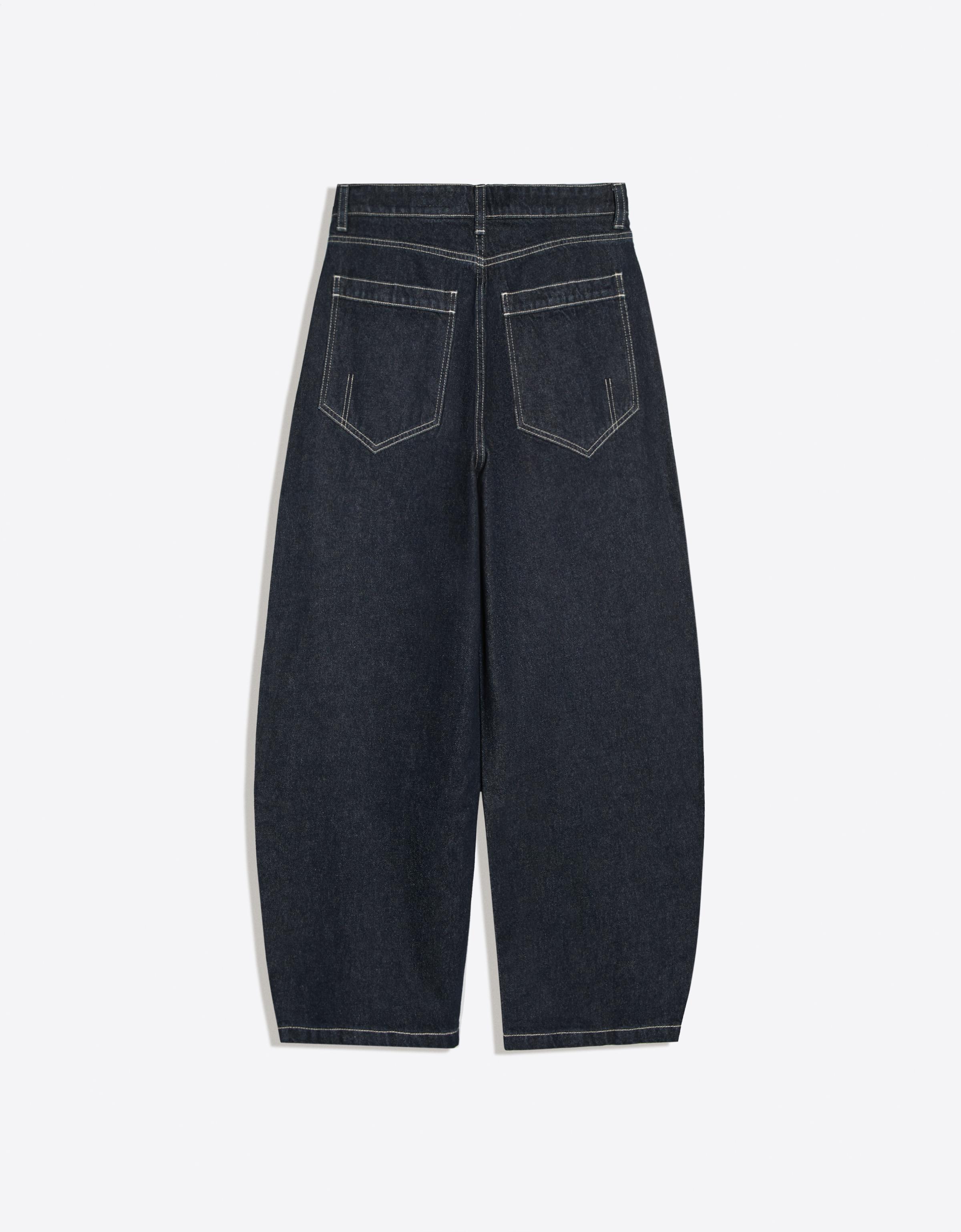 Barrel fit jeans — Navy