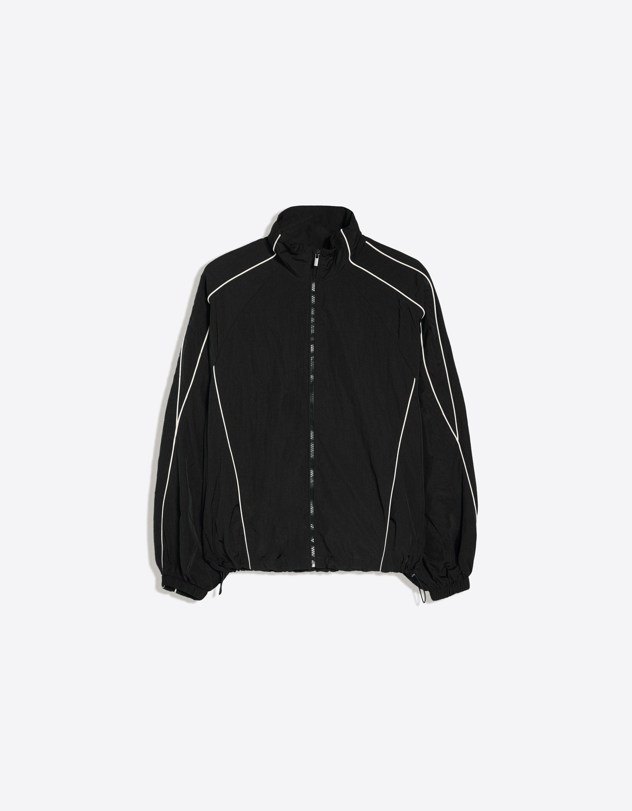 Contrast lightweight jacket — Black