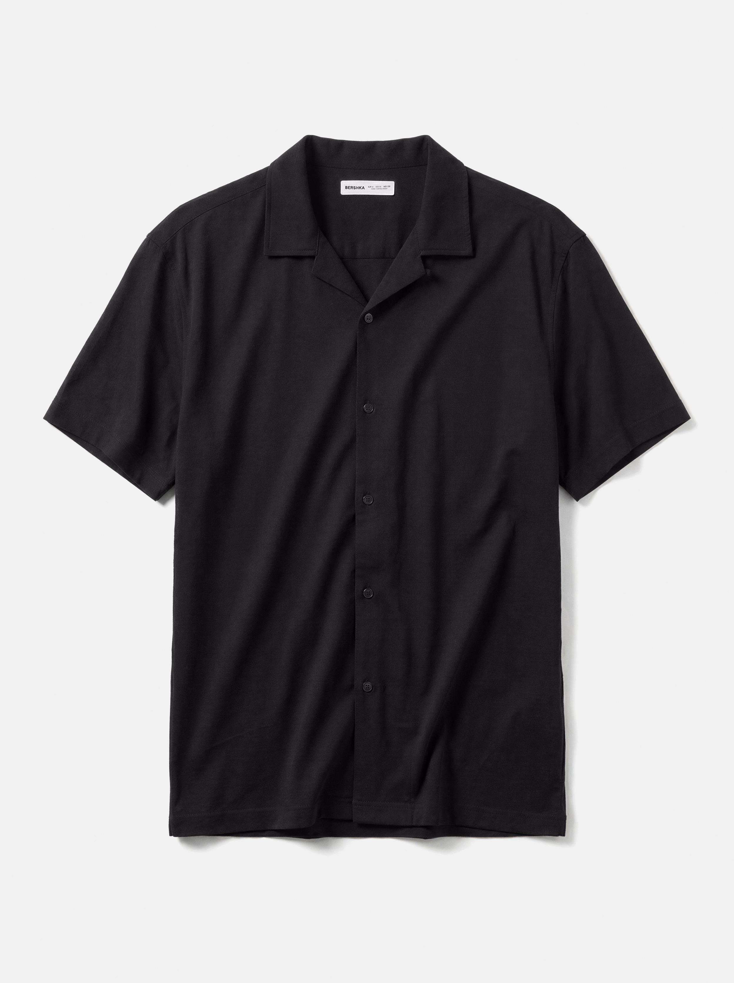Rustic short sleeve shirt — Black